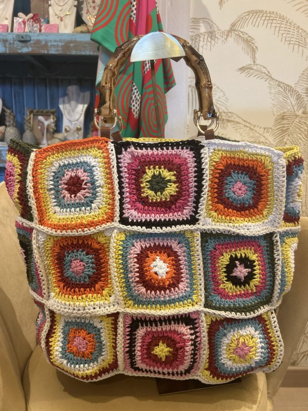 Sac crochet multicolores