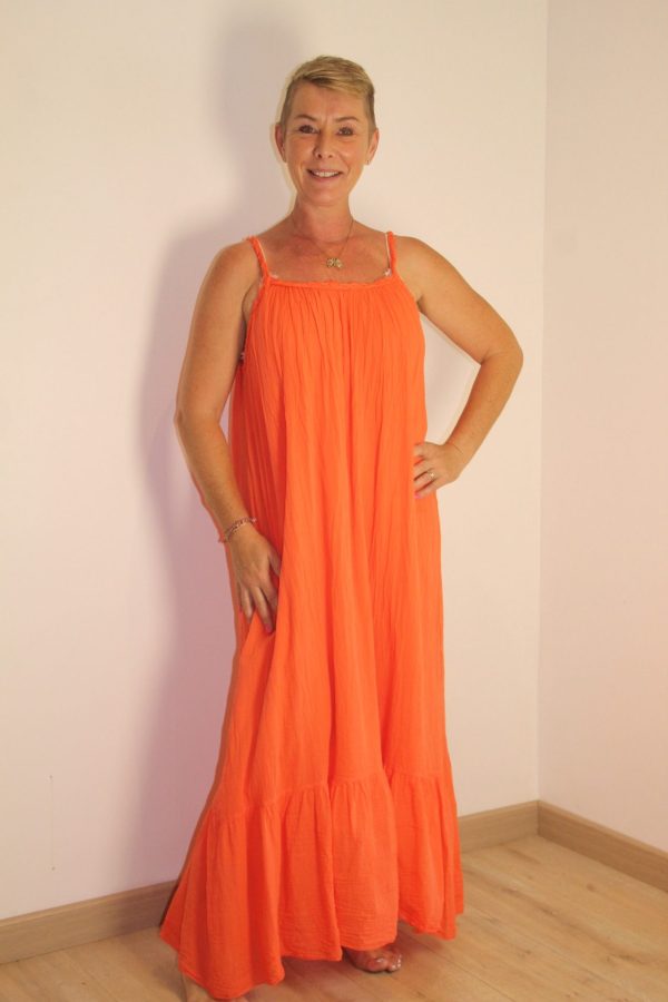 Robe bretelles tressées