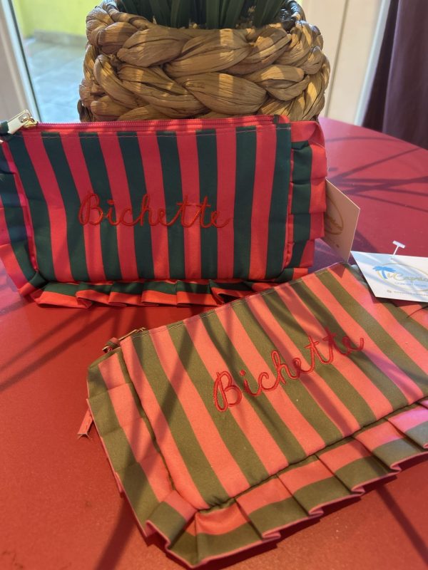 Pochette bichette rayée