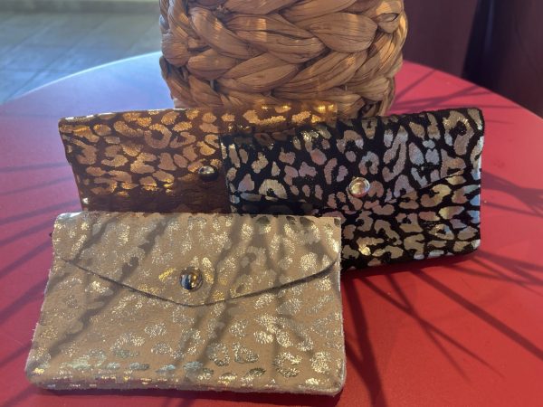 Porte monnaie long leopard