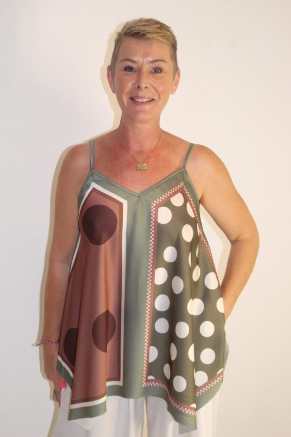 Top foulard long