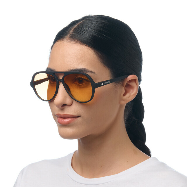 Lunettes de soleil OK021BK-YE – Image 4