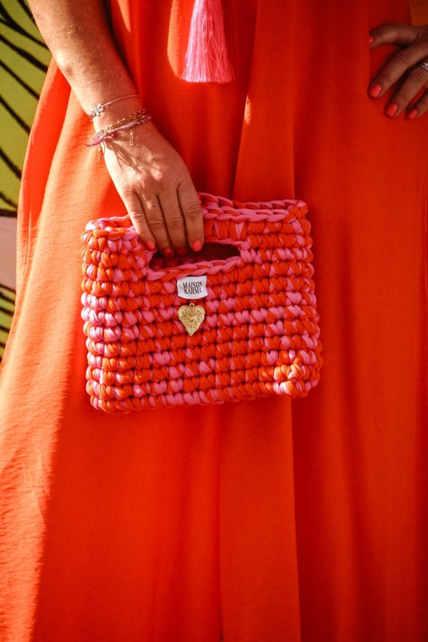 Sac crochet  bicolore