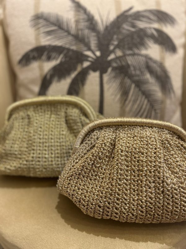 Sac maille doré